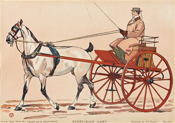 EDWARD PENFIELD (1866-1925).  COUNTRY CARTS. Two posters. 1900. Each 15¼x21½ inches, 38¾x54½ cm. R.H. Russell, New York.